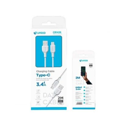 CABLE UNICO USB-C A USB-A 3.4A 2M - Imagen 2