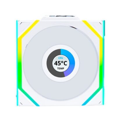 VENTILADOR 120X120 LIAN LI UNIFAN SL WIRELESS LCD WH RV - Imagen 3