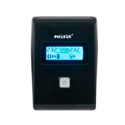 SAI/UPS 650VA PHASAK INTERACTIVO AVR  2XSCHUKO PH 9465 - Imagen 2