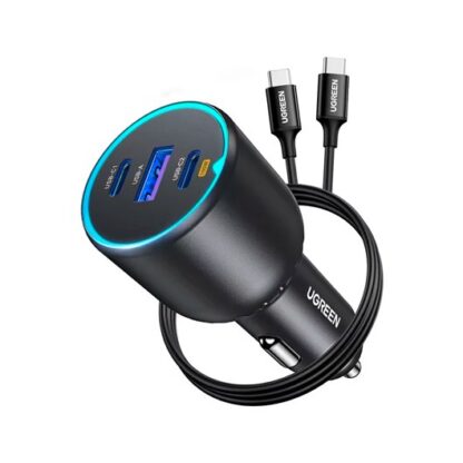 CARGADOR COCHE UGREEN 130W 2XUSB-C PD+USB-A - Imagen 2