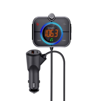 TRANSMISOR FM BLUETOOTH 5.0 COCHE SAVIO TR-14 - Imagen 2
