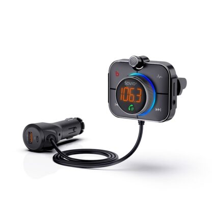 TRANSMISOR FM BLUETOOTH 5.0 COCHE SAVIO TR-14 - Imagen 3