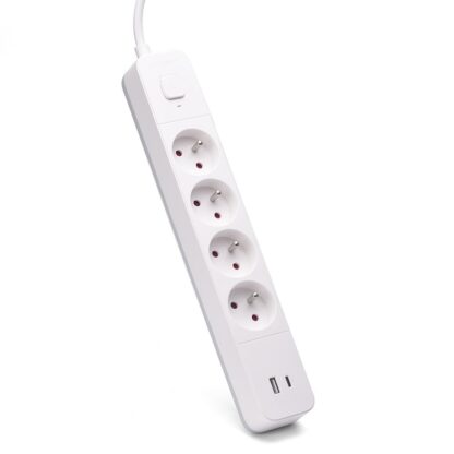 REGLETA DE 4 ENCHUFES + 2XUSB 1.5M SAVIO LZ-11 - Imagen 4