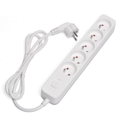 REGLETA DE 5 ENCHUFES 3M BLANCO SAVIO LZ-09 - Imagen 2