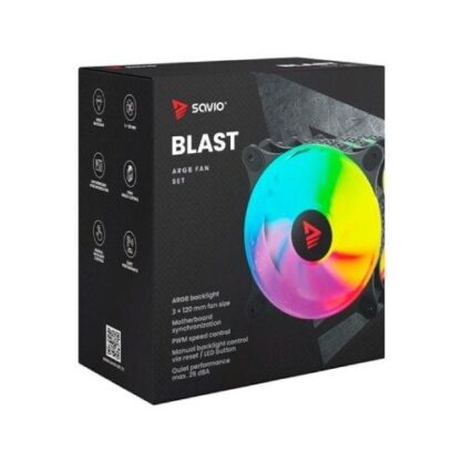 VENTILADOR 120X120 SAVIO BLAST ARGB - Imagen 3