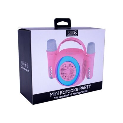 ALTAVOZ KARAOKE COOL MINI KARAOKE PARTY 6W ROSA - Imagen 5