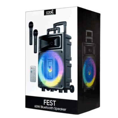 ALTAVOZ BLUETOOTH COOL FEST 60W   2 MICROS - Imagen 2