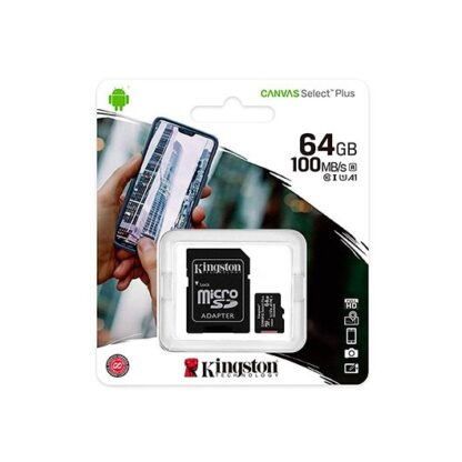 MEM MICRO SDXC 64GB KINGSTON CANVAS SELECT+ADAPT - Imagen 2