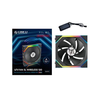 VENTILADOR 120X120 LIAN LI UNIFAN SL WIRELESS BK REVERSE - Imagen 2