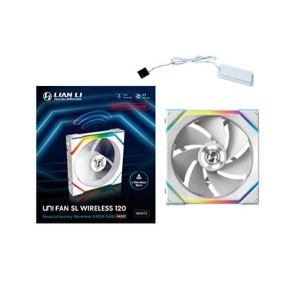 VENTILADOR 120X120 LIAN LI UNIFAN SL WIRELESS WH REVERSE - Imagen 5