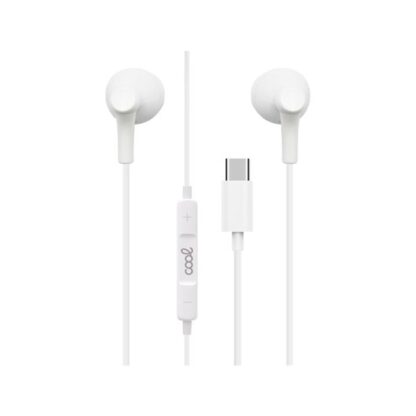 AURICULARES  MICRO COOL STEREO TIPO-C WHITE - Imagen 2
