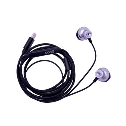 AURICULARES BOTON MICRO COOL STEREO TIPO-C SILVER - Imagen 2