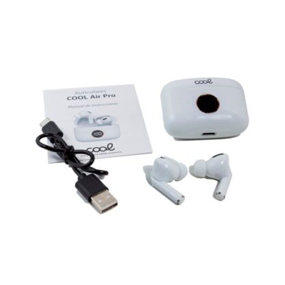 AURICULARES EARBUDS STEREO LCD COOL AIR PRO WHITE - Imagen 3