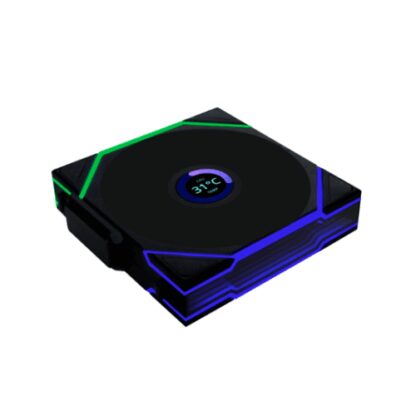 VENTILADOR 120X120 LIAN LI UNIFANTL-LCD WIRELESS BLACK R - Imagen 2