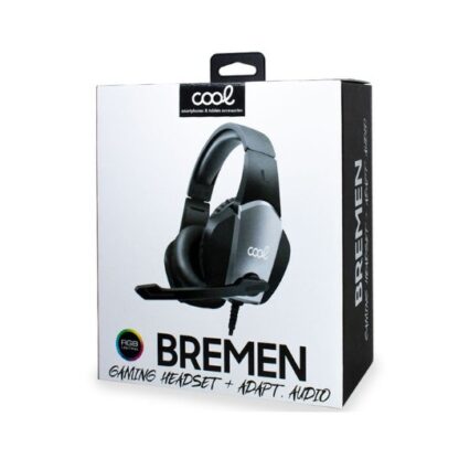 AURICULARES GAMING COOL BREMEN ADAPT.AUDIO BK-GRY - Imagen 5