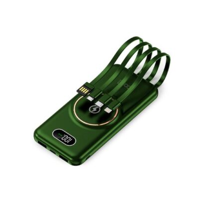 POWERBANK COOL 10000MAH QI WIRELESS GRIP GREEN - Imagen 3