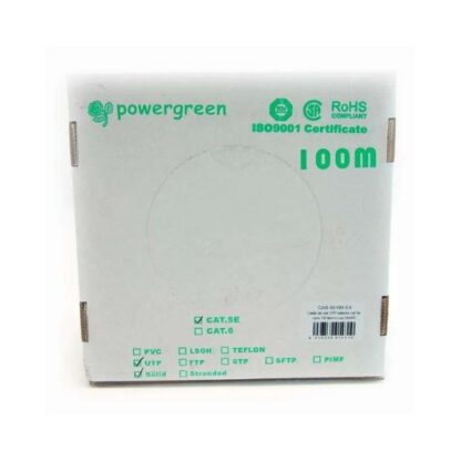 BOBINA DE CABLE PEPEGREEN CAT5e 100M RIGIDO EXTER