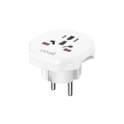 ADAPTADOR ENCHUFE COOL UNIVERSAL EUROPA WHITE - Imagen 2