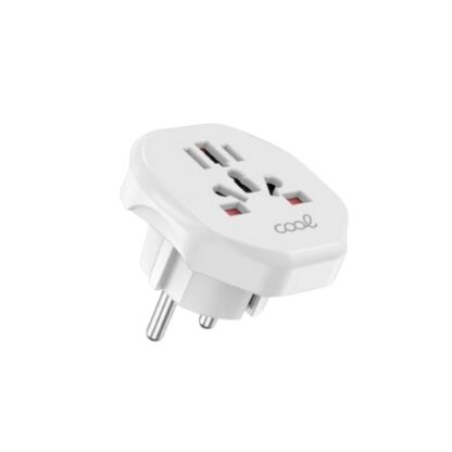 ADAPTADOR ENCHUFE COOL UNIVERSAL EUROPA WHITE - Imagen 3