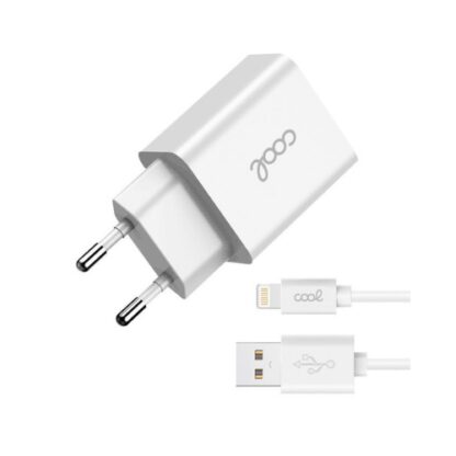 CARGADOR COOL 2USB 2,4 AMP   CABLE LIGHTNING 1.2M - Imagen 3