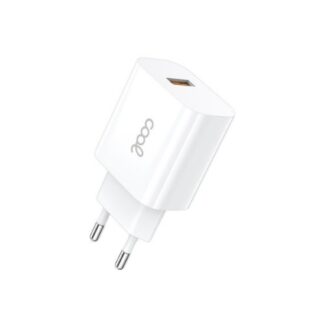CARGADOR COOL 1USB 12W  2.4 AMP WHITE