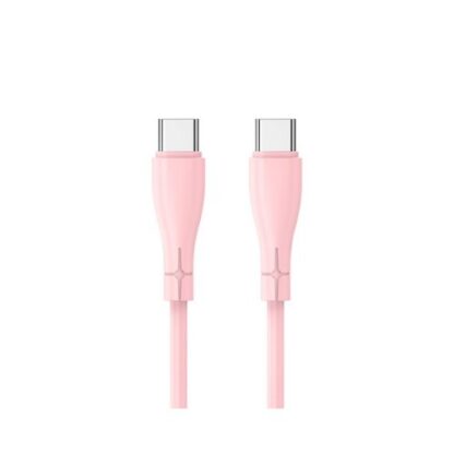 CABLE COOL USB-C A USB-C 1M SILICONA PINK - Imagen 2