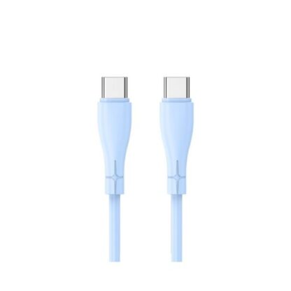 CABLE COOL USB-C A USB-C 1M SILICONA BLUE - Imagen 2