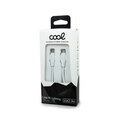 CABLE COOL USB-C A LIGHTNING 1.2M WHITE - Imagen 3