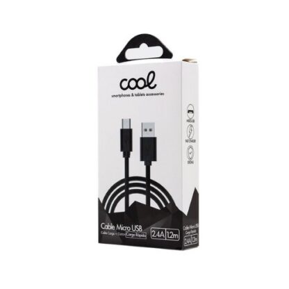 CABLE COOL MICRO-USB 1.2M BLACK - Imagen 2
