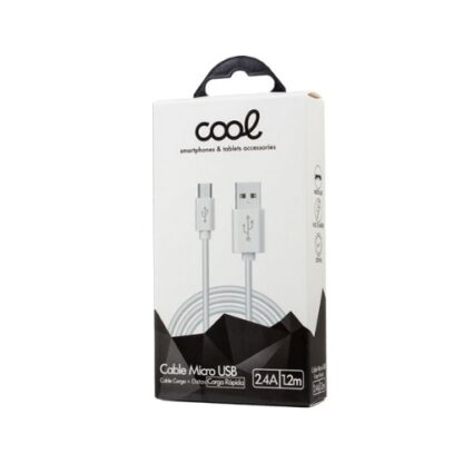 CABLE COOL MICRO-USB 1.2M WHITE - Imagen 2
