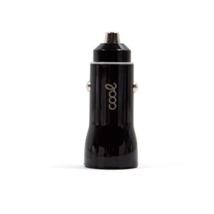 CARGADOR COOL COCHE 1 USB 20W CARGA RAPIDA BLACK - Imagen 2