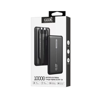 POWERBANK COOL 10000MAH PD 22.5W BLACK - Imagen 2
