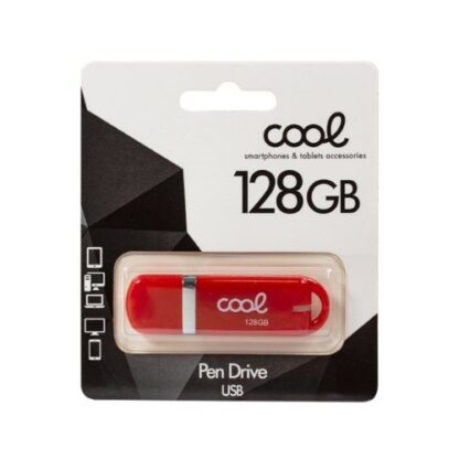 PENDRIVE 128GB USB 2.0 COOL COVER ROJO - Imagen 2