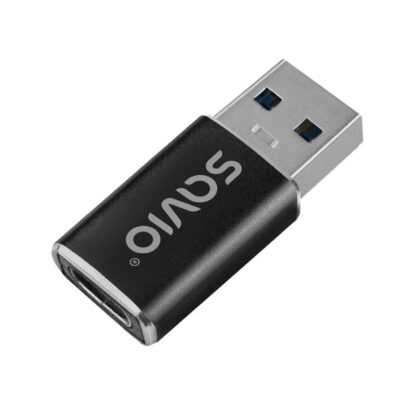 ADAPTADOR SAVIO AK-81 USB-C 3.1 USB-A 3.1 BLACK - Imagen 3