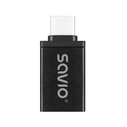 ADAPTADOR SAVIO AK-80 USB-A 3.1 USB-C 3.1 BLACK - Imagen 2