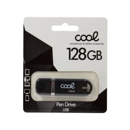 PENDRIVE 128GB USB 2.0 COOL COVER NEGRO - Imagen 2