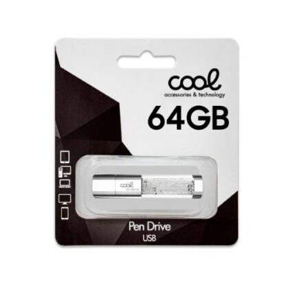 PENDRIVE 64GB USB 3.0 COOL CRYSTAL BLANCO - Imagen 3