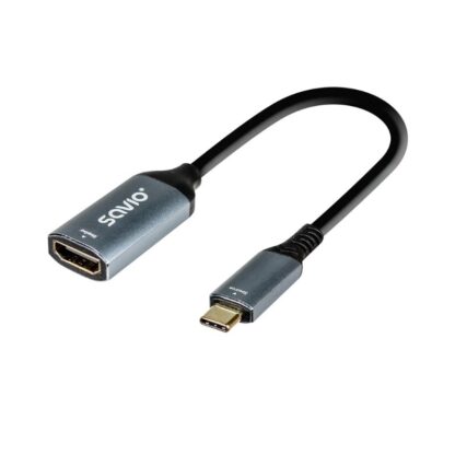 ADAPTADOR SAVIO AK-78 USB-C HDMI (H) 60 HZ SILV - Imagen 2