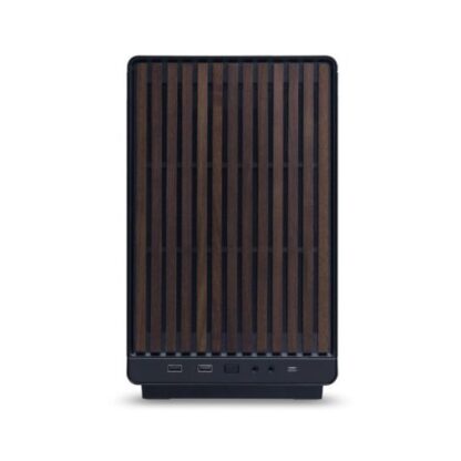 TORRE M-ATX LIAN LI A3 WOOD GLASS VERSION BLACK - Imagen 2