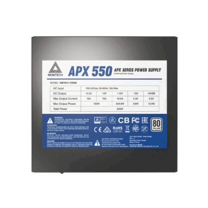FUENTE DE ALIMENTACION ATX MONTECH APX550 - Imagen 6