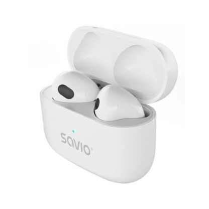 AURICULARES INALAMBRICOS SAVIO TWS-01 PRO WHITE - Imagen 4