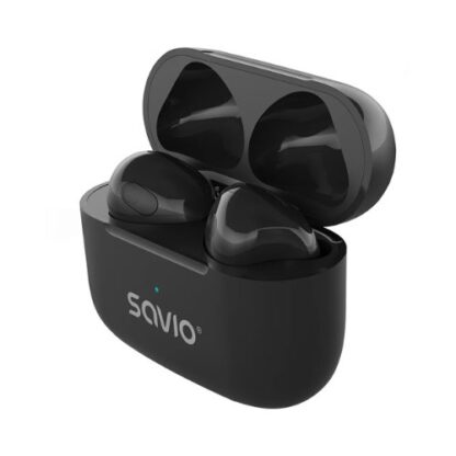AURICULARES INALAMBRICOS SAVIO TWS-02 PRO BLACK - Imagen 4
