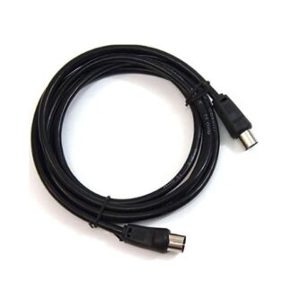 CABLE ANTENA PEPEGREEN NEGRO 1.8M M/H