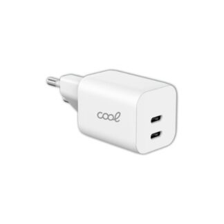 CARGADOR COOL DUAL USBC 35W ULTRA CARGA WHITE