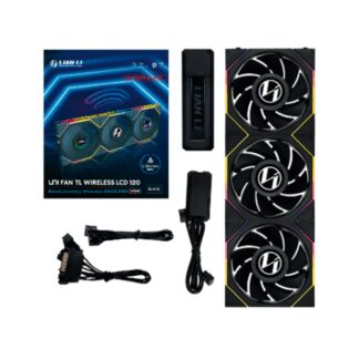 VENTILADOR 120X120 LIAN LI UNIFANTL-LCD WIRELESS BLACK R