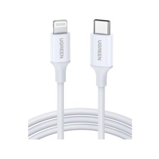 CABLE UGREEN USB-C A LIGHTNING MFI 1M WHITE