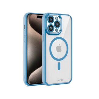 FUNDA COOL IPHONE 15 PRO MAX MAG CELESTE