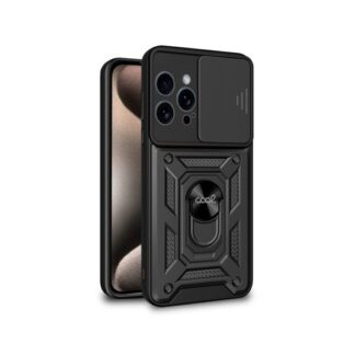 FUNDA COOL IPHONE 15 PRO MAX HARD RING NEGRO