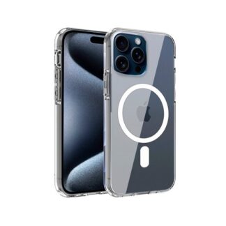FUNDA COOL IPHONE 15 PRO MAGNETICA TRANSPARENTE