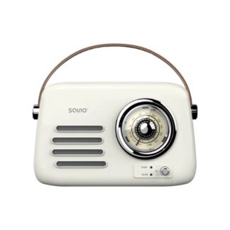 RADIO PORTATIL SAVIO RS-02 WHITE-BROWN